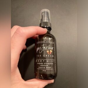4/$25 Caramel Sundays pistachio ice cream body spray. 2 full oz size. Brand new